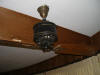 Photo of a antique Diehl ceiling fan DC