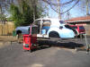 Photo of 1955 Silver Cloud body on rotisserie