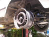 A photo of wrecked Mercedes Benz 350sl wheel