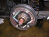 Photo of a Triumph TR3 brake rebuild